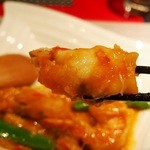 チャイナカウンターTAKE - おまかせコース（天然大海老 蟹味噌 炒め）