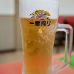 くるまやラーメン - ドリンク写真:生ビール(中)