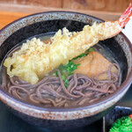 そば庵 - きつねそば 海老天のせ