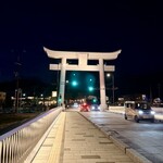 幸楽苑 - お店は右手にあります。