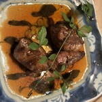 牛タンとクリスピー餃子 ひまわり - 網ハツの炭火焼
