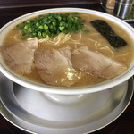ラーメン げんこつ家 - ネギ大盛り 大盛り固めん