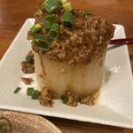 品川 ひおき - しみしみ大根肉味噌そぼろがけ