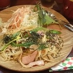 GotZA - きのこ&ベーコンの和風パスタ