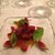 ルグドゥノム ブション リヨネ - 料理写真:フォアグラとラズベリーの前菜♥
