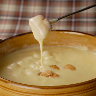 2名様におすすめのディナーコース チーズフォンデュディナー 2名様で5360円 税込56円 キャナリィ ロウ 富士青葉店 Cannery Row 竪堀 バイキング 食べログ