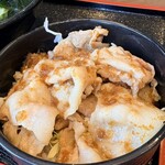 道の駅のだ　ぱあぷる - ミニ南部福来豚しょうが焼き丼