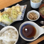 活魚 大力 - 料理写真:穴子と野菜の天ぷら定食