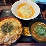 みくりやうどん - 三元豚のカツ丼定食♬
