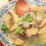 蕎麦cuisine hayakawa - 【2015年3月再訪】アサリの酒蒸し！