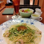 椿屋茶房 - いくらとえびの生海苔クリームソース