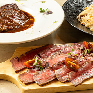 5等級和牛を堪能！こだわりのローストビーフやロッシーニ