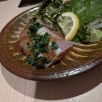 もつ鍋一藤 - ごまカンパチ