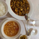 赤坂 四川飯店 - ランチの麻婆豆腐セット