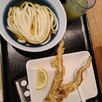こだわり麺や - 料理写真:冷かけ ゲソ天