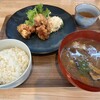 ご飯とお酒 かつお - Ａの唐揚げとポテサラの定食