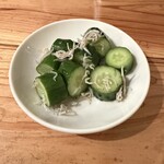 餃子 おそ松 - じゃこきゅうり