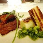 赤坂 鳥結 - 西京味噌漬け鴨ロース、題して鴨ネギ。ｗ