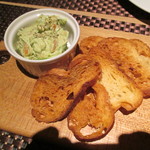 甚九郎 - アボカドとスモークサーモンのタルタル・バケット付き