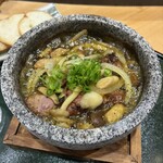厨 - 砂肝のアヒージョ@1,000円