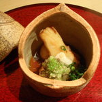 Nihonryouriyamauchi - ばあ。竹取の翁な気分？筍の揚げ浸しでした。