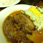 洋食たけだ - マグロのほほ肉バター焼き