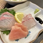 九州素材 和食 個室 八州 - 【お造】九州地魚の刺身3種