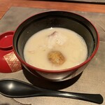 Kochi Izariya - 鯛の酒粕汁じゃがいもと春雨。山椒の香り