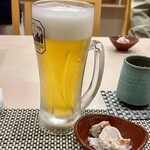 白花咲々 - 生ビール