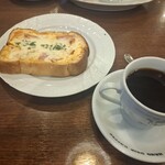 星乃珈琲店 - ハムチーズトースト星乃ブレンドL（税込550+120円）