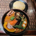 ラマイ - ビーフ：1680円
　３辛／ライスM／スープ量レギュラー、ブロッコリーアゲアゲ：260円