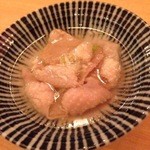 庭つ鶏 - 突出し　皮の煮物