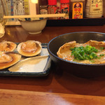 浜焼太郎 - はまぐり、カニ味噌甲羅焼き
