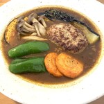 カレーハウス サクラ菜 - ハンバーグスープカレー