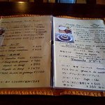 サンライス - メニューです。