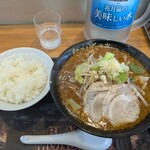 らあめん花月嵐 - 料理写真:BLACK MONSTER(990円)ライス(180円)
