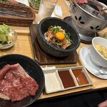 炭火焼肉 萬まる - 石焼ビビンバランチの全貌(*⁰▿⁰*)