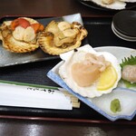 お食事処おさない - 帆立組み合わせ（帆立バター焼き ＆ 帆立刺身）