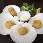 お食事処おさない - 帆立フライ