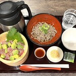 海の穂まれ - 料理写真:まぐろアボカド+ミニぶっかけそば