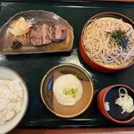 和風レストラン まるまつ - 料理写真:そば牛タン御膳　1680円