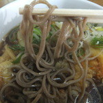 信州生そば - 麺アップ。麺が細くて美味しい！