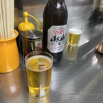 中華料理 相一軒 - 瓶ビール アサヒ