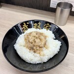 らーめん 武双家 - アブラ飯は課金する価値あり コレは大なのでデカすぎ