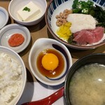 やよい軒 - 料理写真:アカモクねばとろ定食(明太子付き)