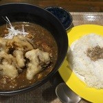 なおちゃん食堂 - スープカレートッピング舞茸の天ぷらです♬