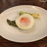 ICARO miyamoto - グリーンアスパラガスに目玉焼き◯