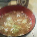 助鮨 - 海老出汁の味噌汁　豆腐と葱