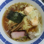 支那そば いしはら - ワンタン麺（ミックス）/アップ