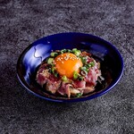 ねぎ塩鶏ユッケ